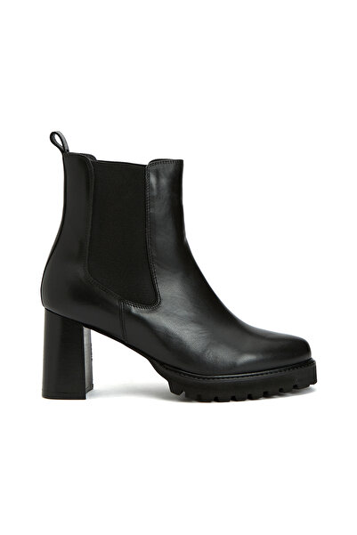 Dıvarese Siyah Kadın Deri Bot