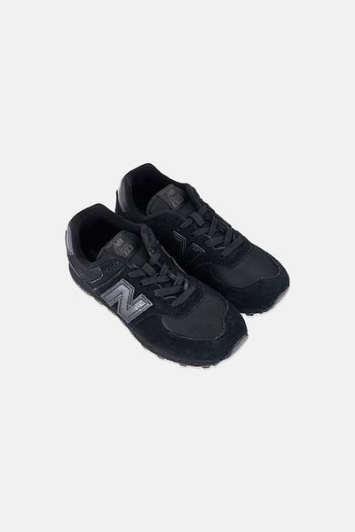 New Balance Kids Boy GC574EVE Lace Up Outdoor, Black