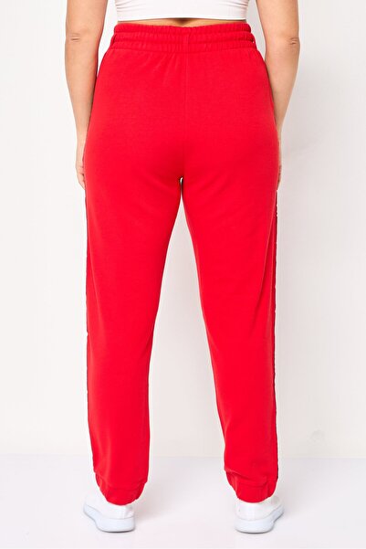 Scuderia Ferrari Women Regular Fit Brand Logo Jogger Pants, Red
