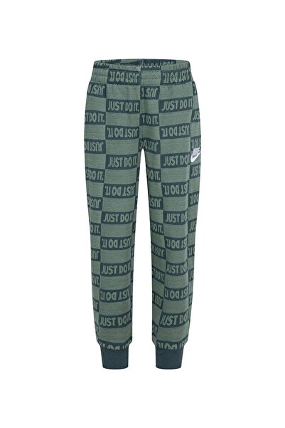 Nike Cotton Blend Just Do It All Over Printed and Logo Embroidered Joggers - ...