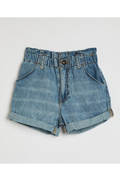 Levi's ® High Rise Scrunchie Shorts-Blue