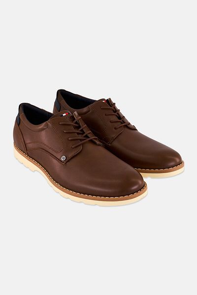 Tommy Hilfiger Men Medium Lace Up Formal Shoes, Brown