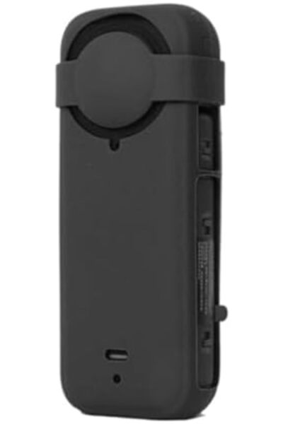 O Ozone Case for Insta360 X4 | Silicone Carrying Case with Guards Lens Cover Cap -Black
