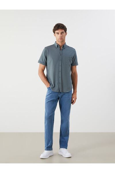 LC Waikiki New Season Regular Fit Short Sleeve Men's Shirt - S5Jo85Z8