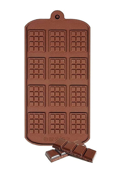 Ganjem قالب شوكولاتة من السيليكون مكون من 12 قسمًا لصنع الكعك والمعجنات والشوكولاتة في المنزل، جهاز خبز الفرن