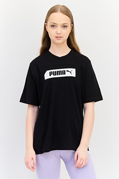 Puma Women Sportswear Fit Short Sleeve Outdoor T-shirt, Black