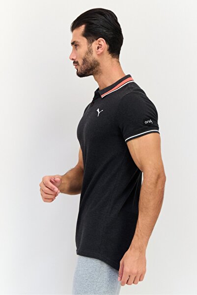 Puma Men Sportswear Fit Short Sleeve Outdoor Polo Shirt, Grey