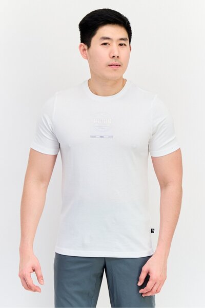 Puma Men Sportswear Fit Short Sleeves Outdoor T-shirt, White