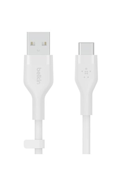 Belkin Καλώδιο φόρτισης σιλικόνης Boost Charge Flex USB-A σε USB-C, 2M, λευκό