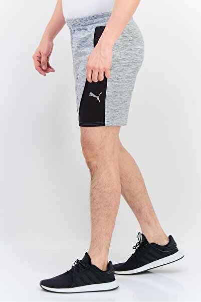 Puma Men Sportswear Fit Drawstring Outdoor Shorts, Heather Grey