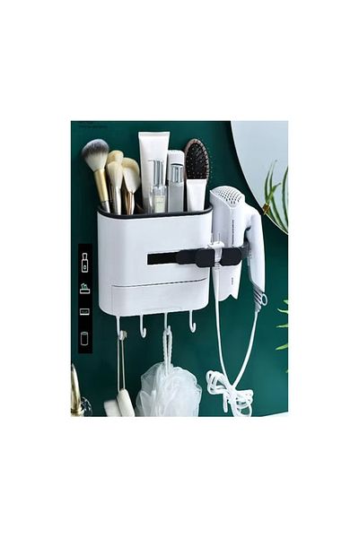 Raffine Wall Mounted Multifunctional Storage Box White 22.2x10x14cm