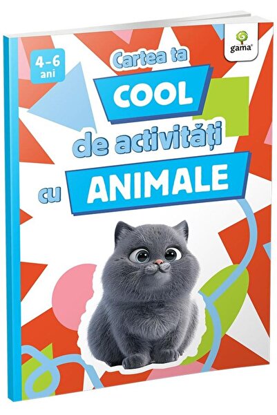 Editura Gama Cartea ta cool de activitati cu animale (4-6 ani)