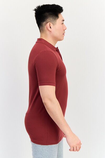 Puma Men Sportswear Fit Brand Logo Outdoor Polo Shirt, Maroon