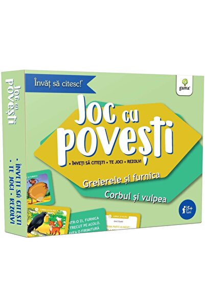 Editura Gama Joc cu povesti: Greierele si furnica. Corbul si vu