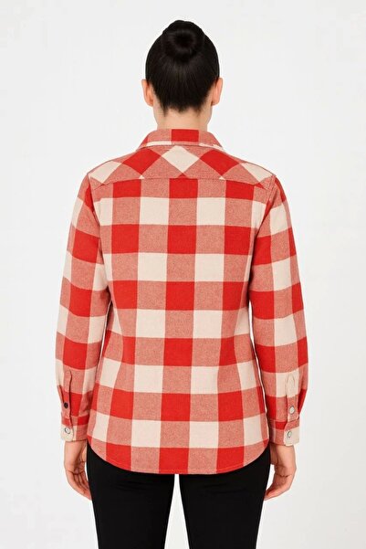 MODA Long Sleeve Lumberjack Shirt - Burgundy