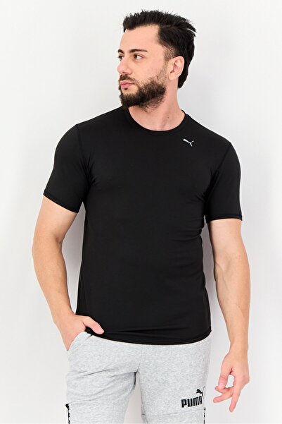 Puma Men Sportswear Fit Short Sleeve Running T-shirt, Black