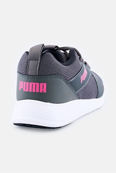 Puma Women Brand Logo Lace Up Outdoor Shoes, Dark Shadow