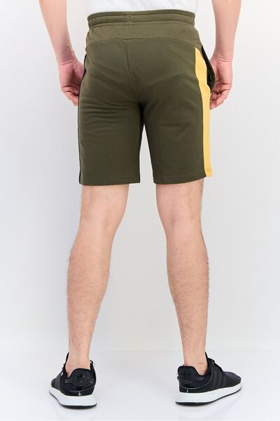 Puma Men Sportswear Fit Drawstring Outdoor Shorts, Olive