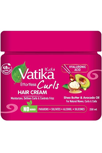 Vatika كريم للشعر المجعد ٣٠٠ مل | بزبدة الشيا والأفوكادو | يحافظ على تجعيد ال...