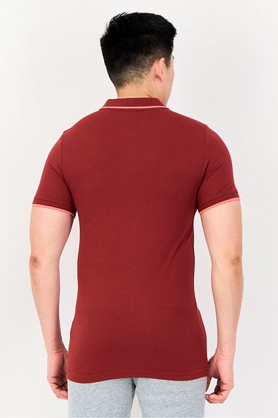 Puma Men Slim Fit Short Sleeves Outdoor Polo Shirt, Chilli Red