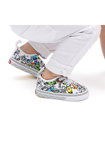 Vans TD Authentic Elastic Lace Shoes - White