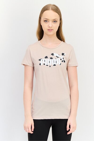 Puma Women Sportswear Fit Short Sleeves Outdoor T-Shirt, Tan