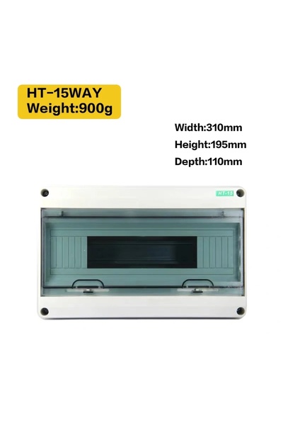 choice2 HT15 HT-5/8/12/15/18/24 Plastic Distribution Box Waterproof MCB Box Panel Installation Distribution