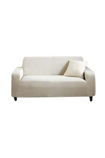 Generic Double Seater Stretch Sofa Cover White 145x185cm