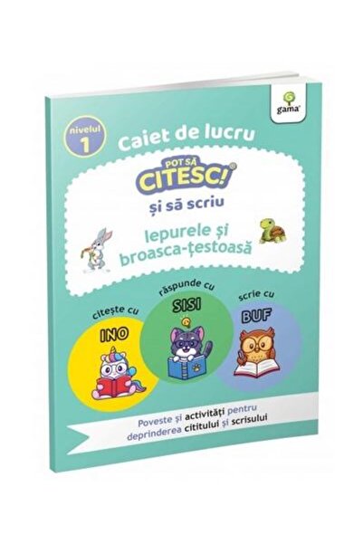 Editura Gama Pot sa citesc si sa scriu! Iepurele si broasca-tes