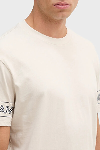 Armani Exchange Με λογότυπο 100% βαμβακερό μπλουζάκι με κανονική εφαρμογή Crew λαιμόκοψη Ανδρικό μπλουζάκι XM001437 AF10356