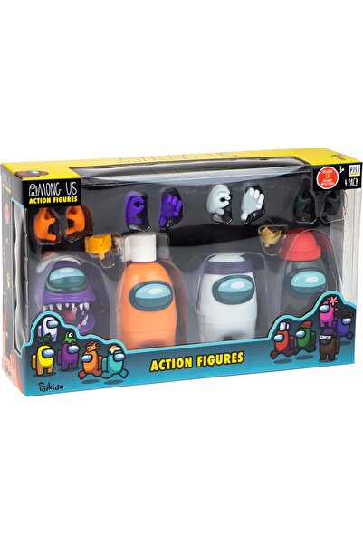 AMONG US Set 4 figurine si accesorii Among Us, inaltime 14 cm
