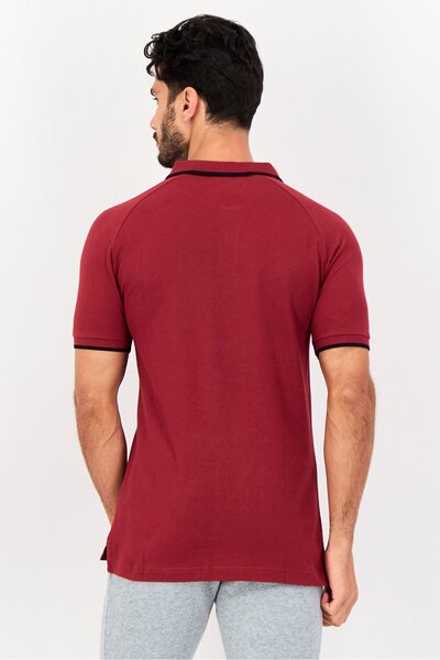 Puma Men Sportswear Fit Short Sleeve Outdoor Polo Shirt, Maroon