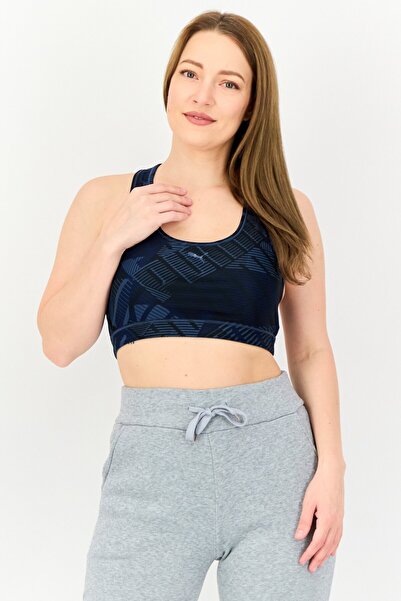 Puma Women Sportswear Fit Sleeveless Padded Running Sports Bra, Multicolor