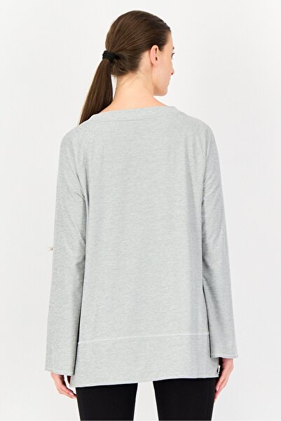 Puma Maternity Sportswear Fit long Sleeve Training T-Shirt, Grey