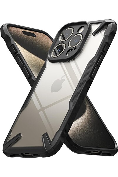 Ringke غطاء حماية فيوجن-إكس لهاتف آيفون 15 برو ماكس - أسود