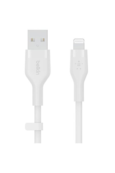 Belkin Charging Cable Belkin, Boost Charge Flex, Silicone, USB-A to Lightning, 2M, White