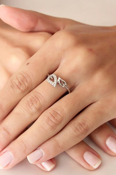 shopwave Zircon Stone Leaf Model Adjustable Women's Ring