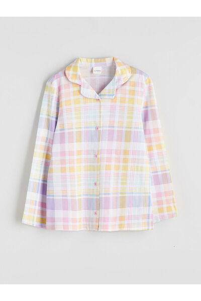 LC Waikiki Quality Parts from Celebi Store |   Shirt Collar Girl's Pajama Set