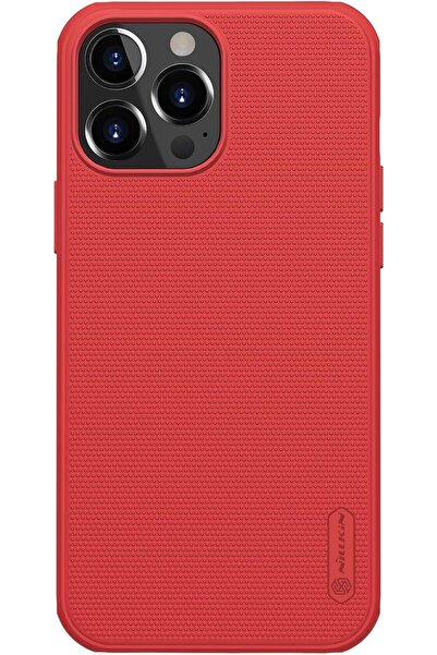 Nillkin غطاء حماية لهاتف آيفون 13 برو ماكس، غطاء حماية صلب فائق الصلابة - أحمر