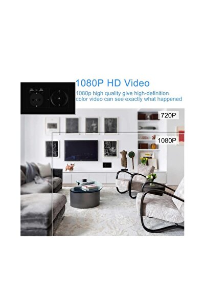 OEM Camera Spion WiFi, TSS-EUC2 Ascunsa in Priza Dubla, Full HD, 5MP, Inregistrare Audio-Video