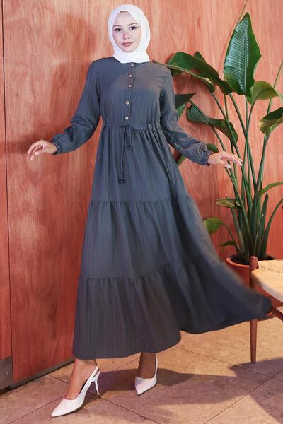 hafsamina Elisa Smoked Button Dress Hm2805