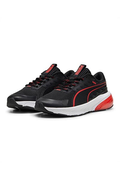 Puma Cell Glare Lace Up Sneakers - Black and For All Time Red