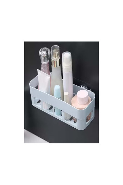 Raffine Wall Mounted Bathroom Storage Box Light Blue 25.5x9.5x6.5cm