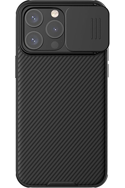 Nillkin غطاء حماية لهاتف iPhone 15 Pro | سلسلة Camshield Pro المغناطيسية | أسود