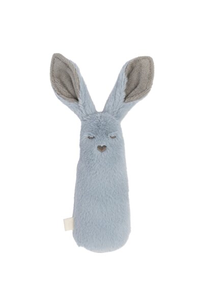 Bibs Collectible Plush Toy Baby Rattle Kangaroo Blue 12cm
