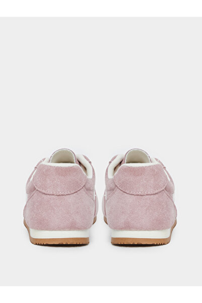 Styli Burgundy Leather Look Two Straps Loafers