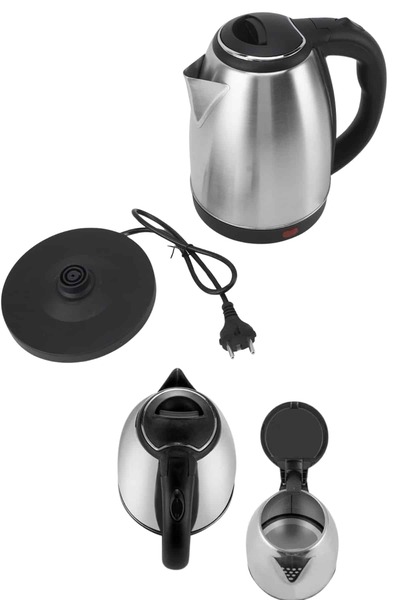 Clevora Electric Stainless Steel Water Heater Steel Kettle 1.8 Lt. Long-Lasting
