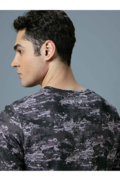 Technosport By Styli Men All Over Print Slim Fit T-Shirt