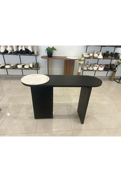 DEC13 Stylish wooden console with a modern design