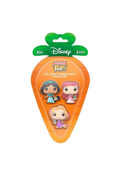 Funko Set Pop! de 3 piese Carrot Pocket: Figurine vinil Jasmine, Rapunzel, Ariel